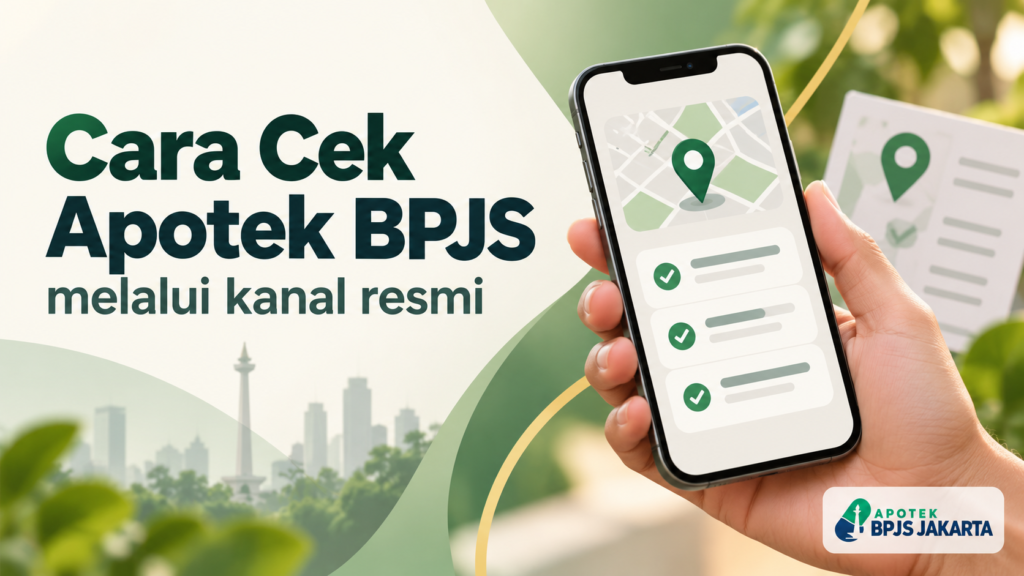 Cara cek apotek BPJS Jakarta melalui kanal resmi dengan peta dan daftar verifikasi