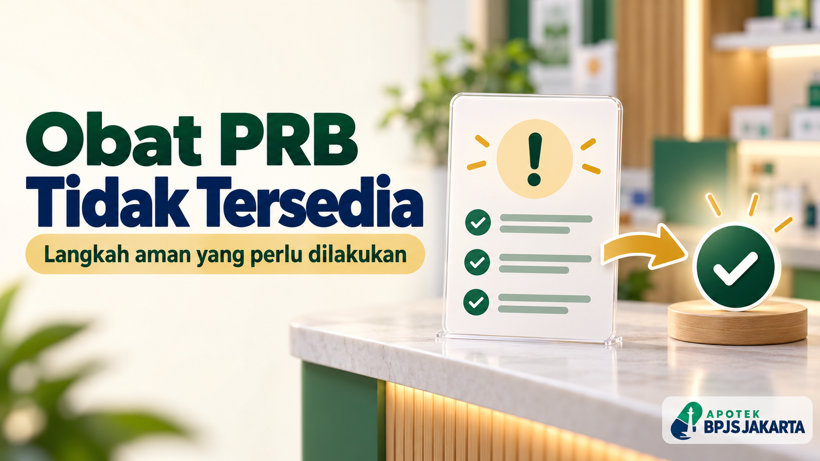 Langkah aman ketika obat PRB tidak tersedia